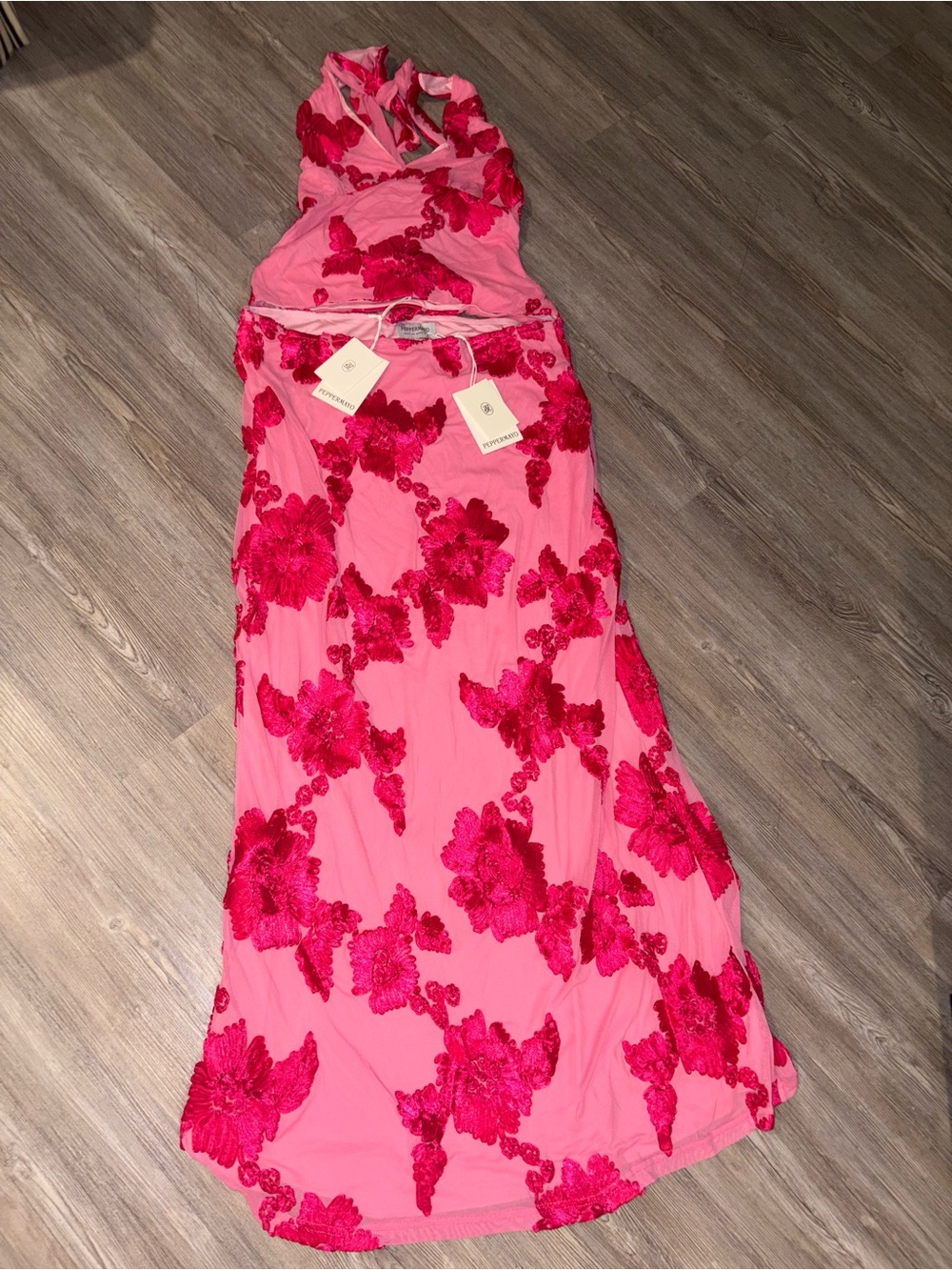 NWT Women’s 2 piece Skirt and Halter Dress PepperMayo size 2XL